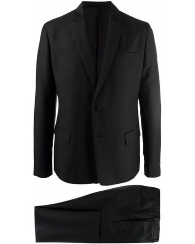 Prada Einreihiger Anzug - Schwarz