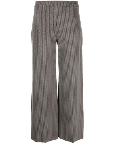 Rosetta Getty Pantalon évasé à chevrons - Gris