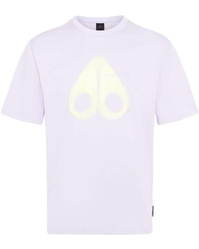 Moose Knuckles T-shirt Maurice con stampa - Bianco