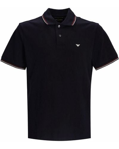 Emporio Armani T-shirts And Polos Blue - Black