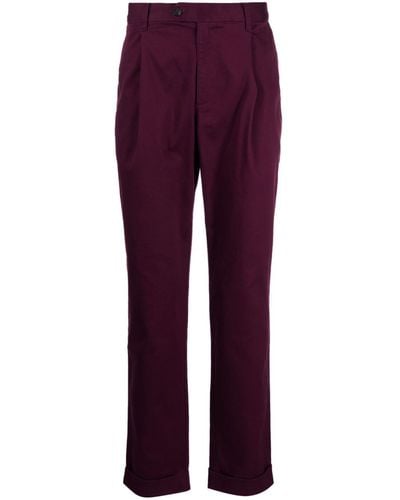 Michael Kors Cotton Blend Chino Trousers - Purple