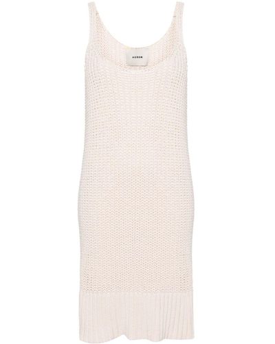 Aeron Murex Chunky-knit Mini Dress - White