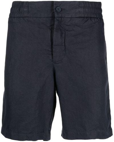 Orlebar Brown Mid-rise Linen Shorts - Blue