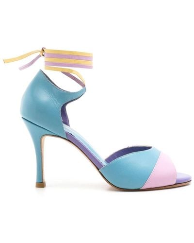 Sarah Chofakian Zweifarbige Sandalen - Blau