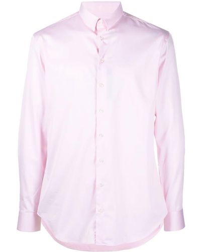 Giorgio Armani Long-sleeve Cotton Shirt - Pink