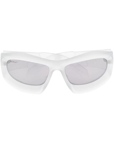 Off-White c/o Virgil Abloh Eckige Katoka Sonnenbrille - Weiß