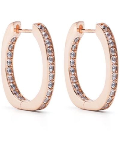 Apm Monaco Crystal-embellished Small Hoop Earrings - Multicolour