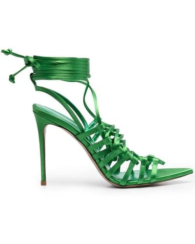 Le Silla Sandalias Afrodite con tiras y tacón de 110mm - Verde