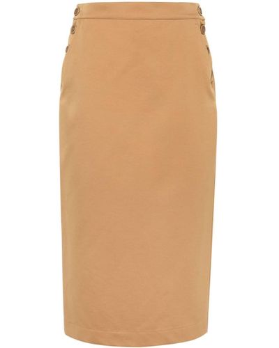 Max Mara Cotton Skirt - Natural