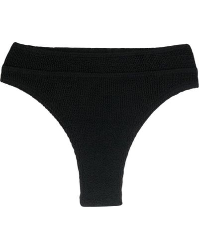 Bondeye Bound Seersucker Bikini Bottoms - Black