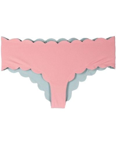Marysia Swim Scalloped-edge Detail Hipster Bikini Bottoms - Pink