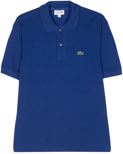 Lacoste Logo-patch Polo Shirt - Blue