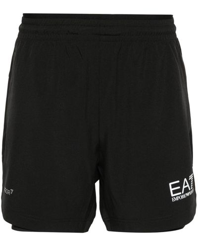 EA7 Dynamic Athlete Technical-jersey Shorts - Black