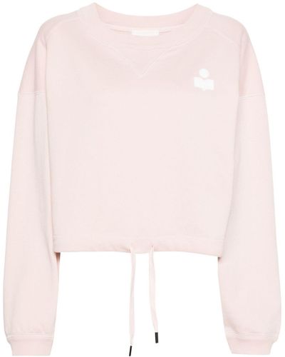 Isabel Marant Margo Sweatshirt mit geflocktem Logo - Pink