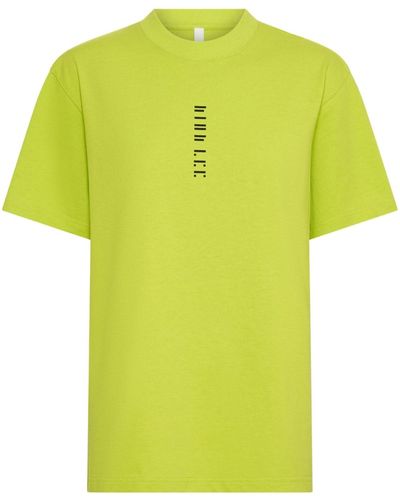 Dion Lee T-Shirt mit Mond-Print - Gelb