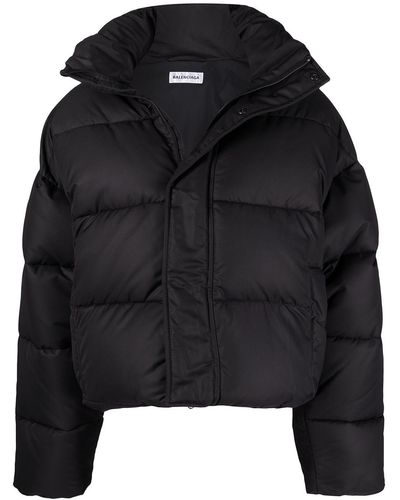 Balenciaga Bb Puffer Jacket - Black