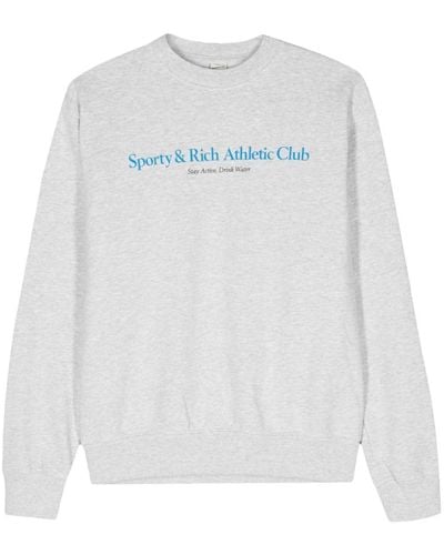Sporty & Rich Athletic Club クルーネック スウェットシャツ - ホワイト