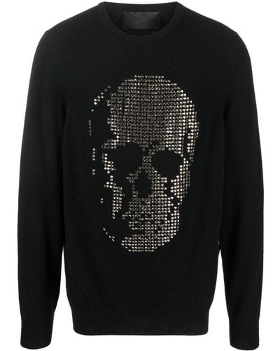 Philipp Plein Kasjmier Sweater - Zwart