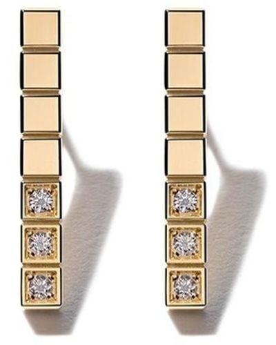Chopard 18kt Yellow Gold Ice Cube Pure Diamond Earrings - Metallic