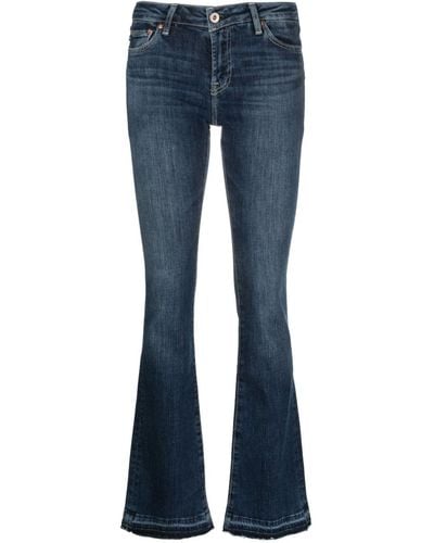 AG Jeans Low-rise Bootcut Jeans - Blue