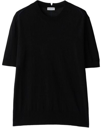 Burberry ラウンドネック Tシャツ - ブラック