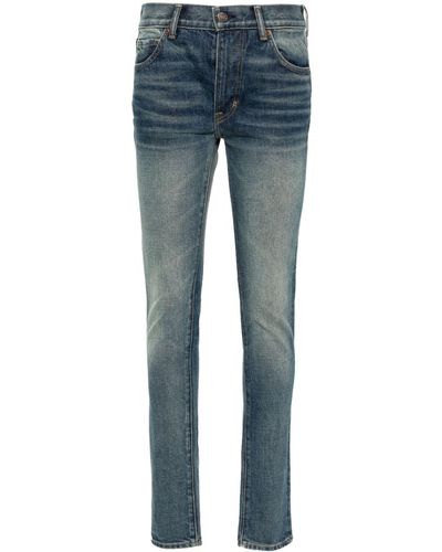 Tom Ford Faded Skinny Jeans - Blue