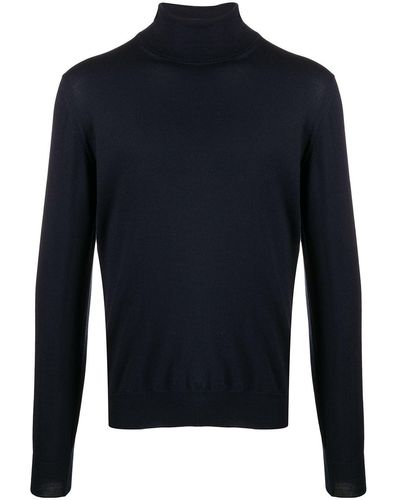 Fileria Ribbed Roll-neck Sweater - Blue
