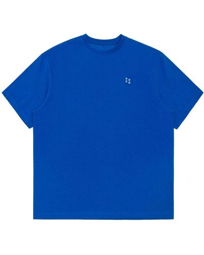 Adererror Logo-tag Jersey T-shirt - Blue