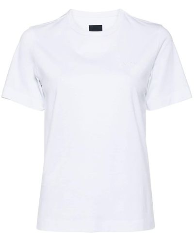 Juun.J T-shirt girocollo con ricamo - Bianco