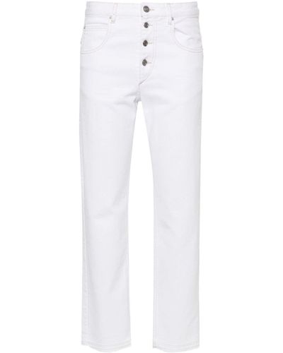 Isabel Marant Jemina Slim-fit Cropped Jeans - White