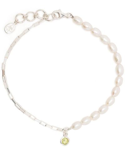 Dower & Hall Luna Kettenarmband mit Perlen - Mettallic