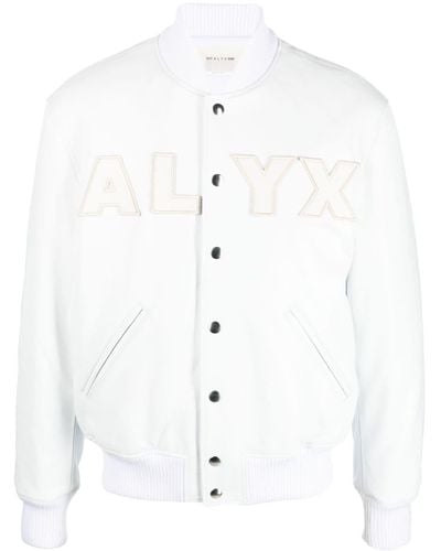 1017 ALYX 9SM Logo Patch-detail Cotton Bomber - White