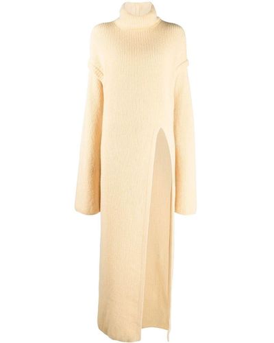 Nanushka Side-slit Knitted Dress - Natural