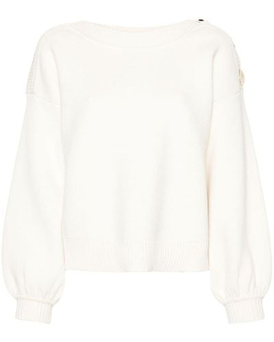 Ba&sh Mateo Ribbed Sweater - White