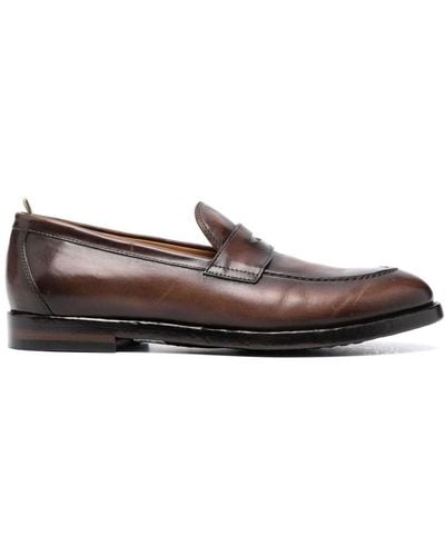 Officine Creative Tulane 002 Leather Loafers - Brown
