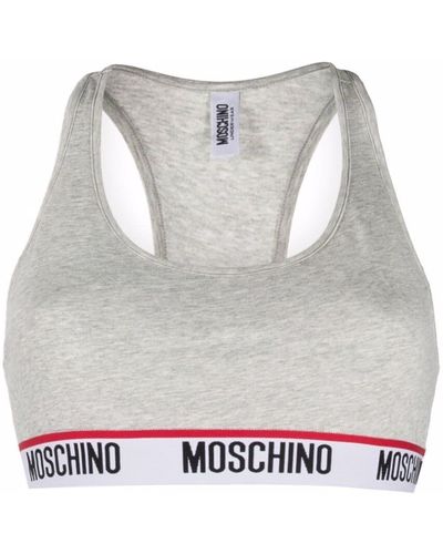 Moschino ロゴ ブラレット - グレー
