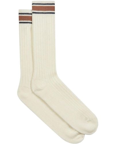 Etro Socken mit Streifendetail - Weiß