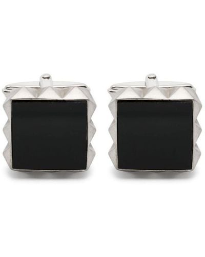 Lanvin Gemstone Studded Cufflinks - Black