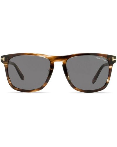 Tom Ford Gerard Oversize-frame Sunglasses - Grey