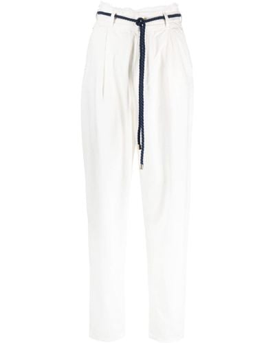 Emporio Armani Taillenjeans mit geradem Bein - Weiß