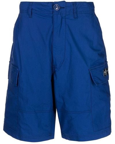 Chocoolate Cargo-Shorts mit Logo - Blau
