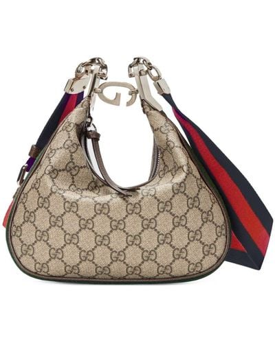 Gucci Small Attache Shoulder Bag - Natural