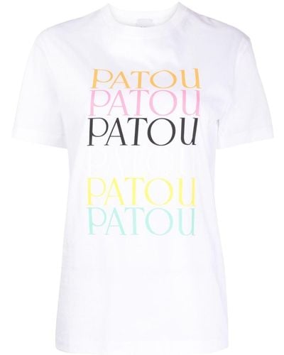 Patou Katoenen T-shirt Met Logoprint - Wit
