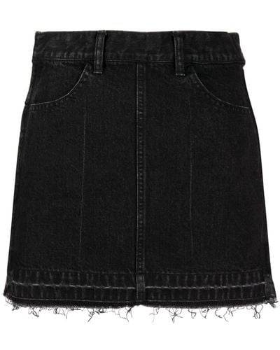 Toga Denim Mini Skirt - Black