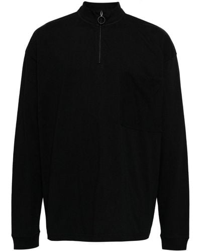 Off-White c/o Virgil Abloh Half-zip cotton hoodie - Negro