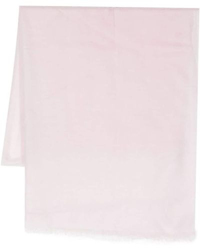 N.Peal Cashmere Fine-knit Cashmere Pashmina Shawl - Pink