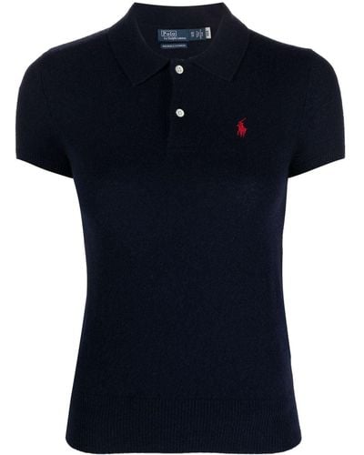 Polo Ralph Lauren ロゴ カシミアポロシャツ - ブラック