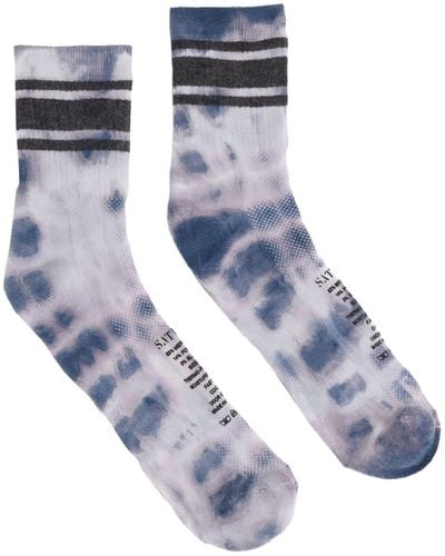 Satisfy Tube Tie-dye Socks - Blue