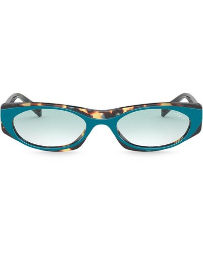 Vogue Eyewear Lunettes de soleil à monture ovale - Bleu