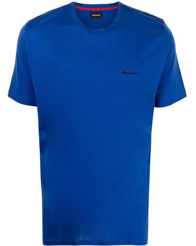 Kiton ロゴ Tシャツ - ブルー